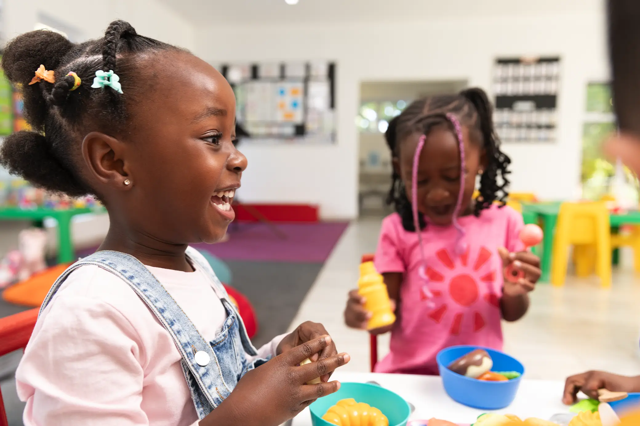 Children enjoying classroom play at Summerhill Nursery